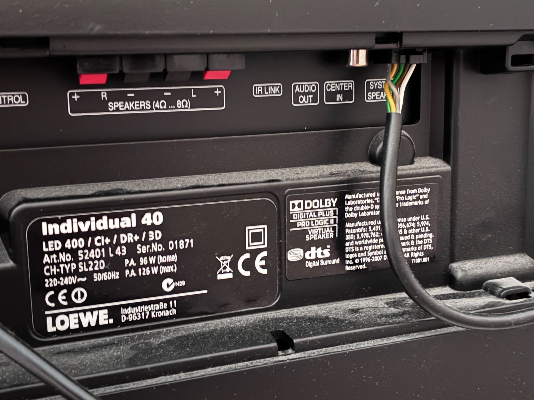 Loewe Fernseher: Loewe Individual 40 – Gebraucht aus Stäfa von Valibali7 3