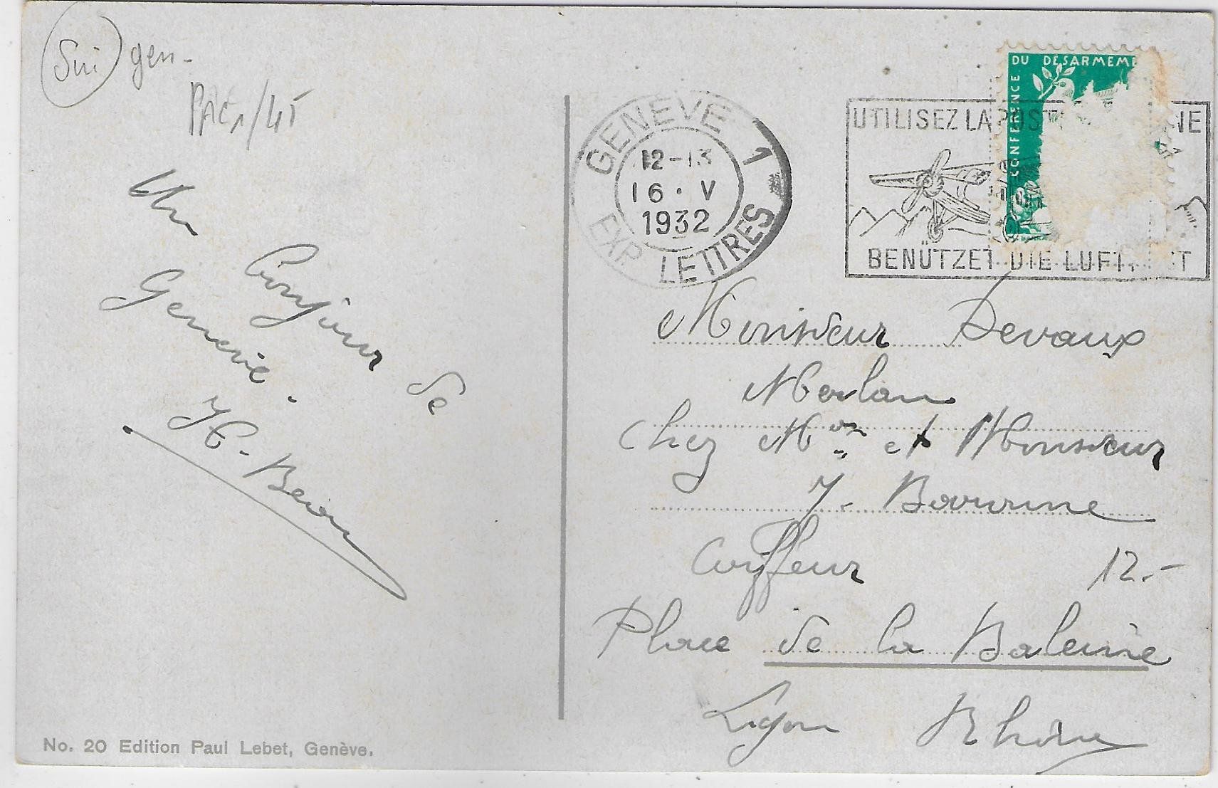 Cartoline postali: Geneve - Bateau-salon "Savoie" Dampfschiff - Litho – Usato da Ettingen venduto da Kartenplanet 1