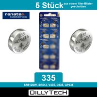 Renata 335 SR512SW Knopfzellenbatterie - 5 Stk.