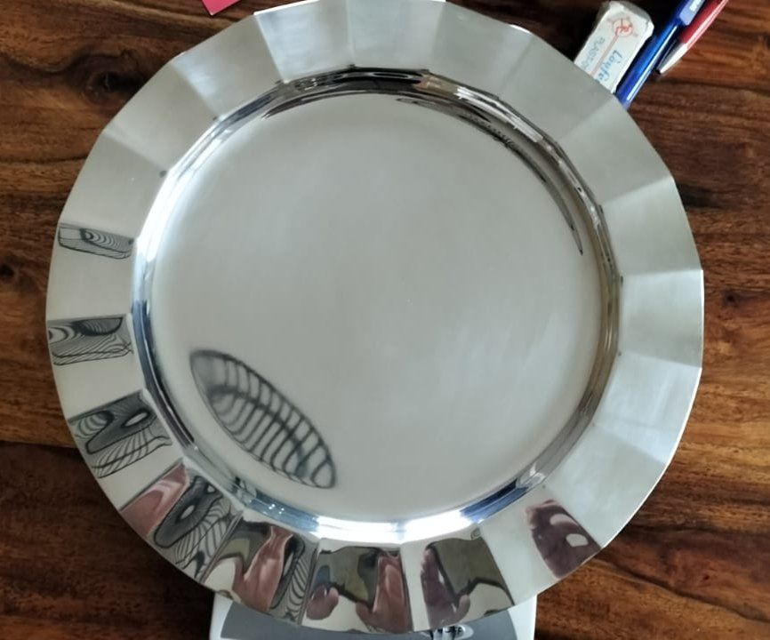 Piatti di portata: Teller versilbert 1000 neu – Nuovo e nell'imballaggio originale da Porza venduto da tbch 3