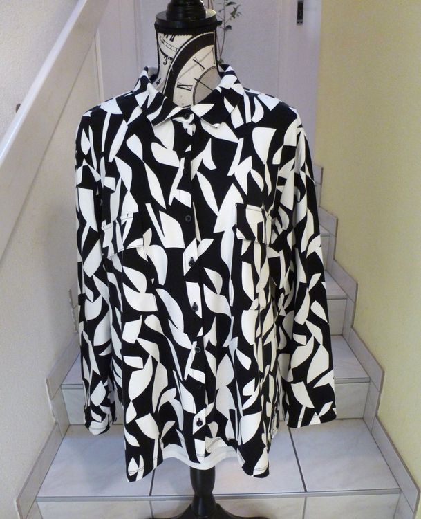 Manteau D'hiver Femme Noir Et Blanc - Taille 46 - Neuf Avec étiquettes - Style Blazer
