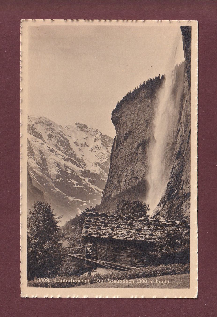 Ansichtskarten: STAUBBACH bei Lauterbrunnen – Gebraucht aus Pully von nicecards