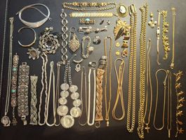 XL Schmuckkonvolut: Gold- und Silberschmuck aus Räumung