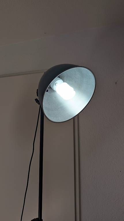 Lampade: 2er Set Studioleuchte Reflektor und Schirm und Stativ – Usato da Bremgarten b. Bern venduto da Flintli 2