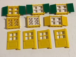 LEGO - Diverse Türen und Fenster (gelb)