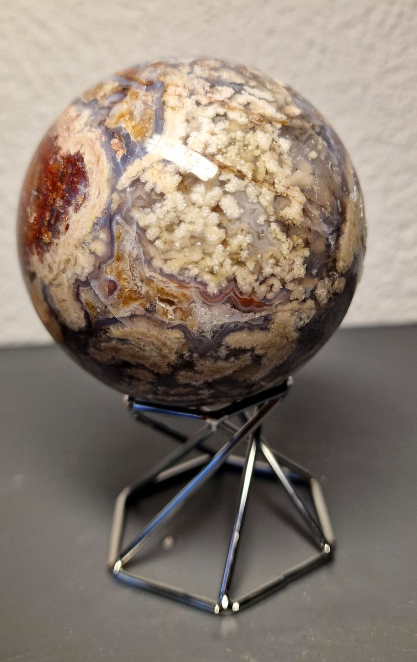 Mineralien & Heilsteine: Blumenachatkugel 74mm 566g – Neu (gemäss Beschreibung) aus Matzingen von Shay_Crystalz 1