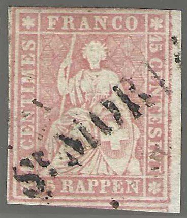 Tous les timbres: Strubel 24G, Einzeiler ST.MORITZ – D'occasion à Wildhaus par Brunphil