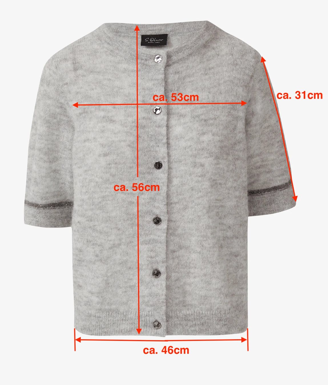 S.Oliver Giacche: Strickjacke S.Oliver Gr. 38 grau meliert - NEU – Nuovo (secondo la descrizione) da Boppelsen venduto da Chafer12 9