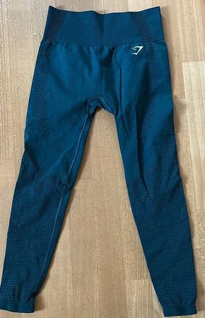 Gymshark Leggins, Dunkel Blau/Grün, Grösse M