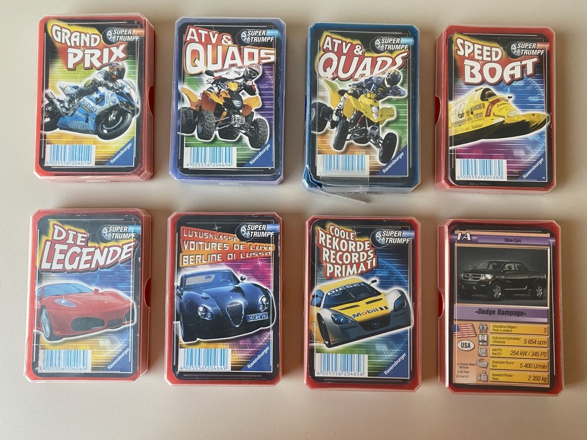 Ravensburger Giochi: 8 Super Trumpf Quartett – Usato da Udligenswil venduto da Giordi3