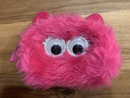 TOPMODEL Flauschi-Etui / Monster-Täschli pink