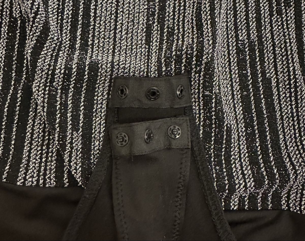 Top: YAS Bodysuit schwarz/silber Gr. L – Usato da Zürich venduto da alex124 3