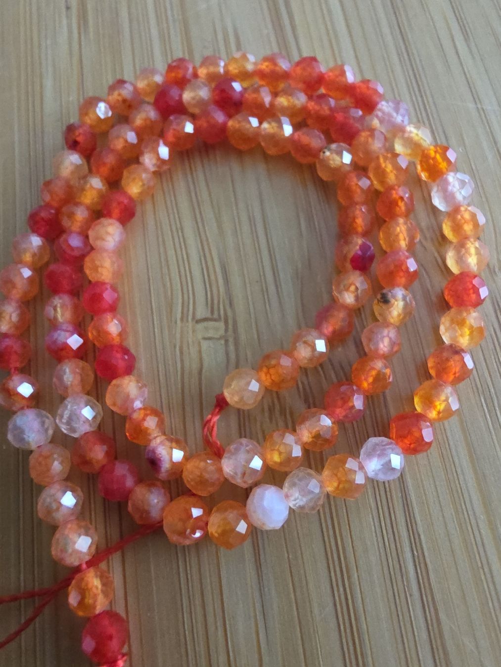 Mineralien & Heilsteine: Sardonyx orange 4mm. Strang – Neu und originalverpackt aus Menziken von Mirager 1