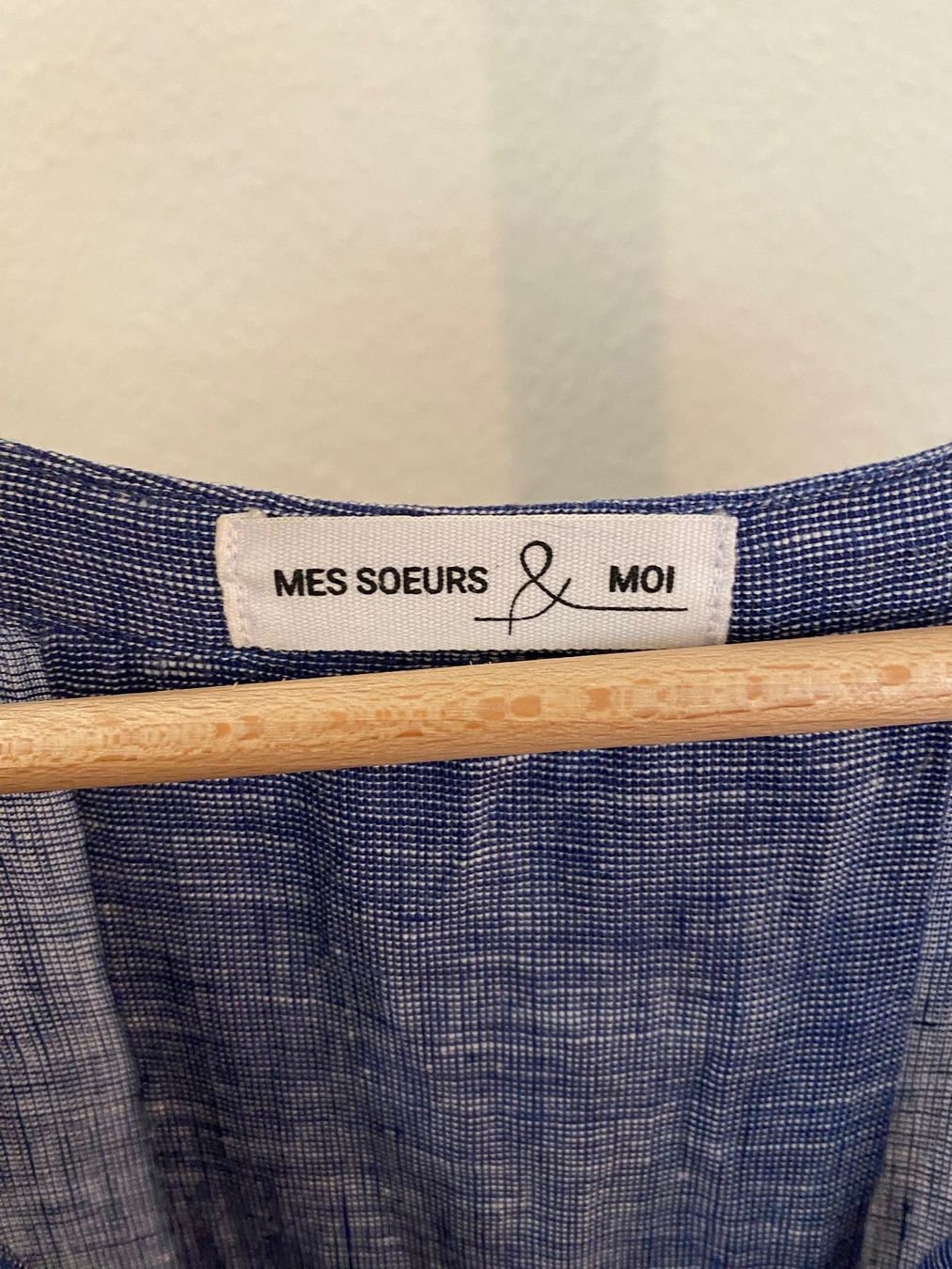 Soeur Camicette: Mes Soeurs et Moi Leinen-Bluse blau Gr. 6 / 50 - 52 – Usato da Arlesheim venduto da san_w9vr 9