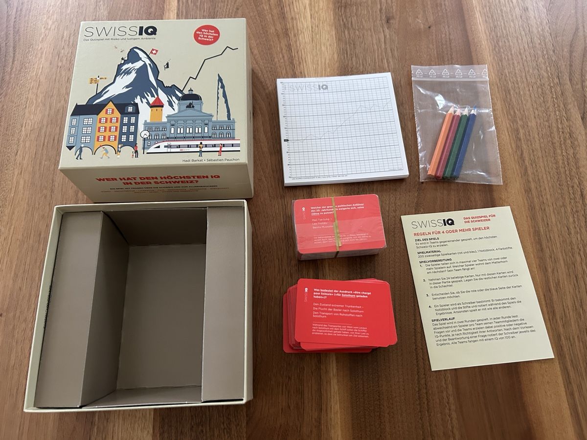 Giochi: SWISS IQ Gesellschaftsspiel – Nuovo (secondo la descrizione) da Luzern venduto da HuberRenat 1