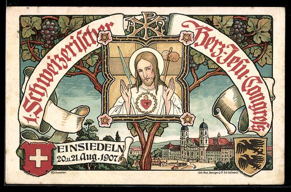 Cartes postales: Einsiedeln, Schweizerischer Herz-Jesu-Co – D'occasion à Berlin par bartko-reher