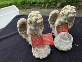 2 gerosse Engel Figuren Casa Collection m.Glas Verkauf 42 Fr