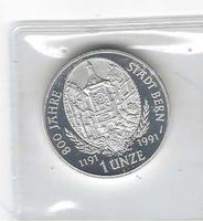 1191-1991 Kt Bern/1 Oz 800Jahr Stadt BERN/CH-Kreuz+Helvetia