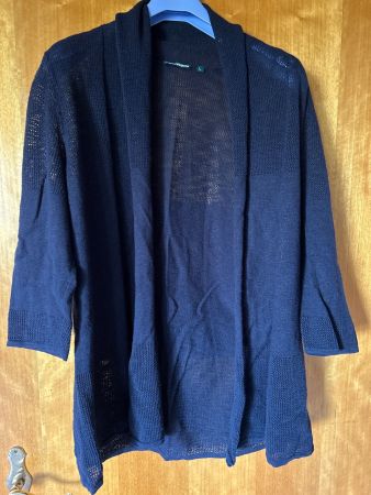 Feinstrick Cardigan, dunkelblau, Gr. L – perfekt für Über...