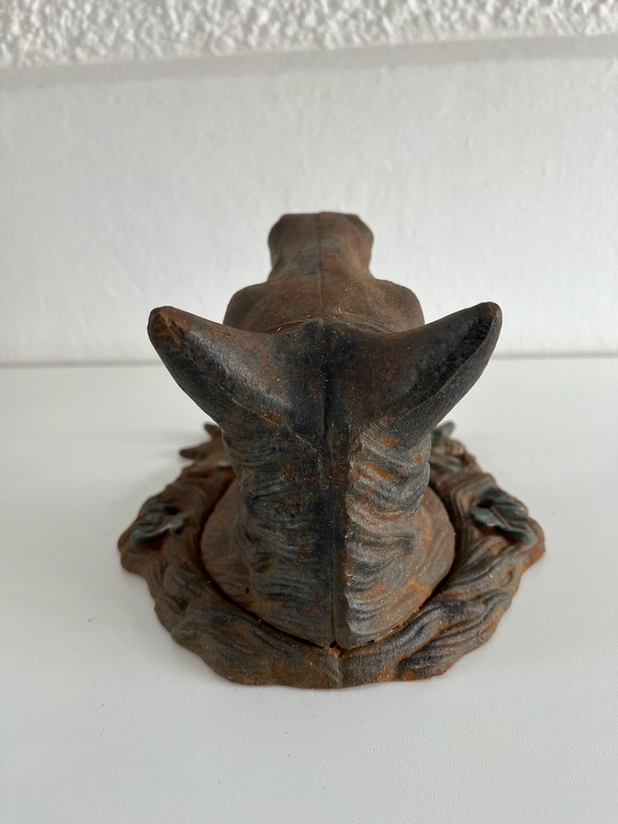 Statuette: Pferdekopf mit Ring aus Gusseisen  – Usato da Wetzikon ZH venduto da seli03 7
