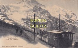 Jungfraubahn - Zug und Jungfrau /az