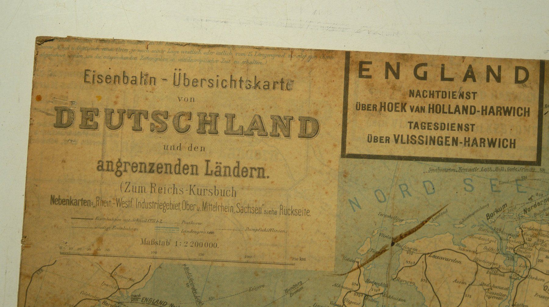 Cartine & Atlanti: Aeltere Eisenbahnübersichtskarte DE – Usato da Herisau venduto da Wisen 1