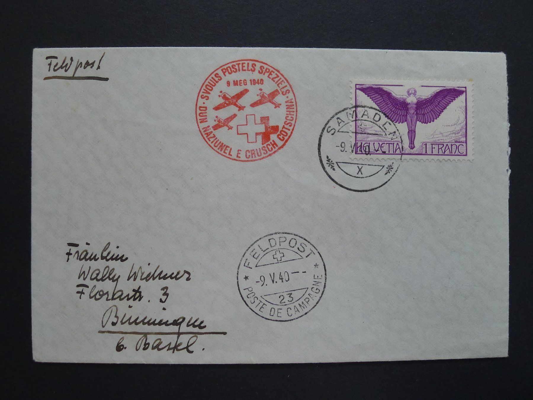 Alle Briefmarken: 1940 Nr. F12 Feldpost von SAMADEN – Gebraucht aus Dagmersellen von wyss1982