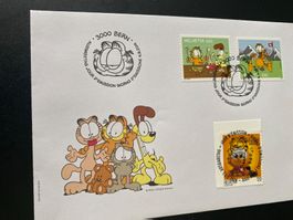 2014 + 2024 Garfield  Ausgabetag Stempel  ZN 1518 + 1519