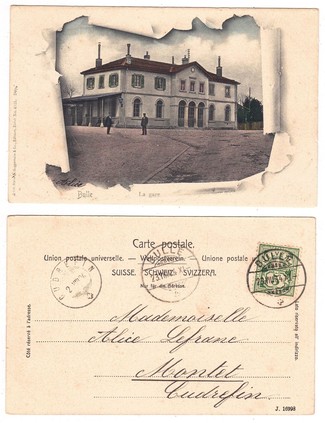 Cartoline postali: Bulle, la gare – Usato da La Tour-de-Peilz venduto da amjust