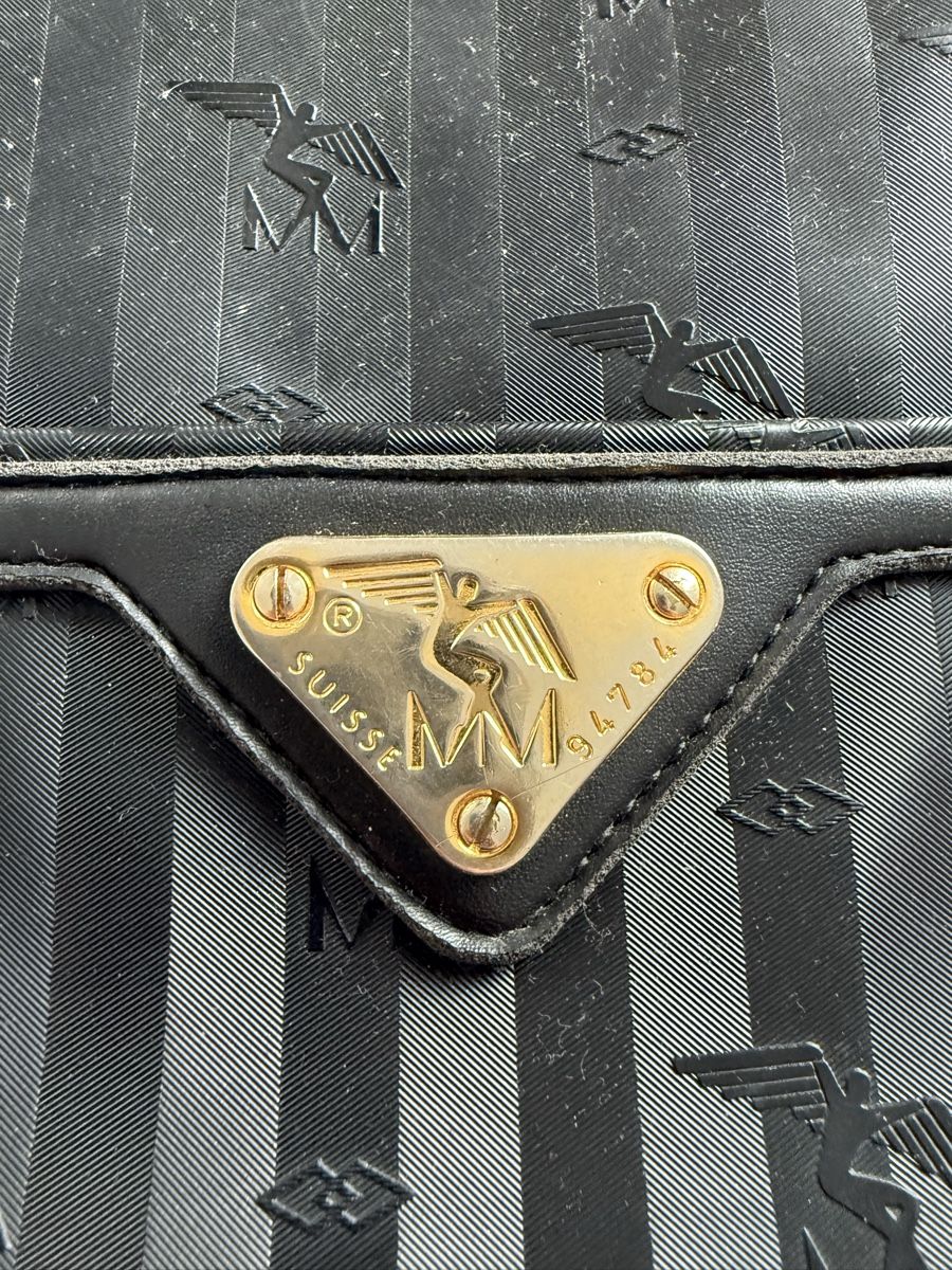Maison Mollerus Taschen für Damen: Schwarze MM Leder Tasche – Gebraucht aus Seon von viki.1 1