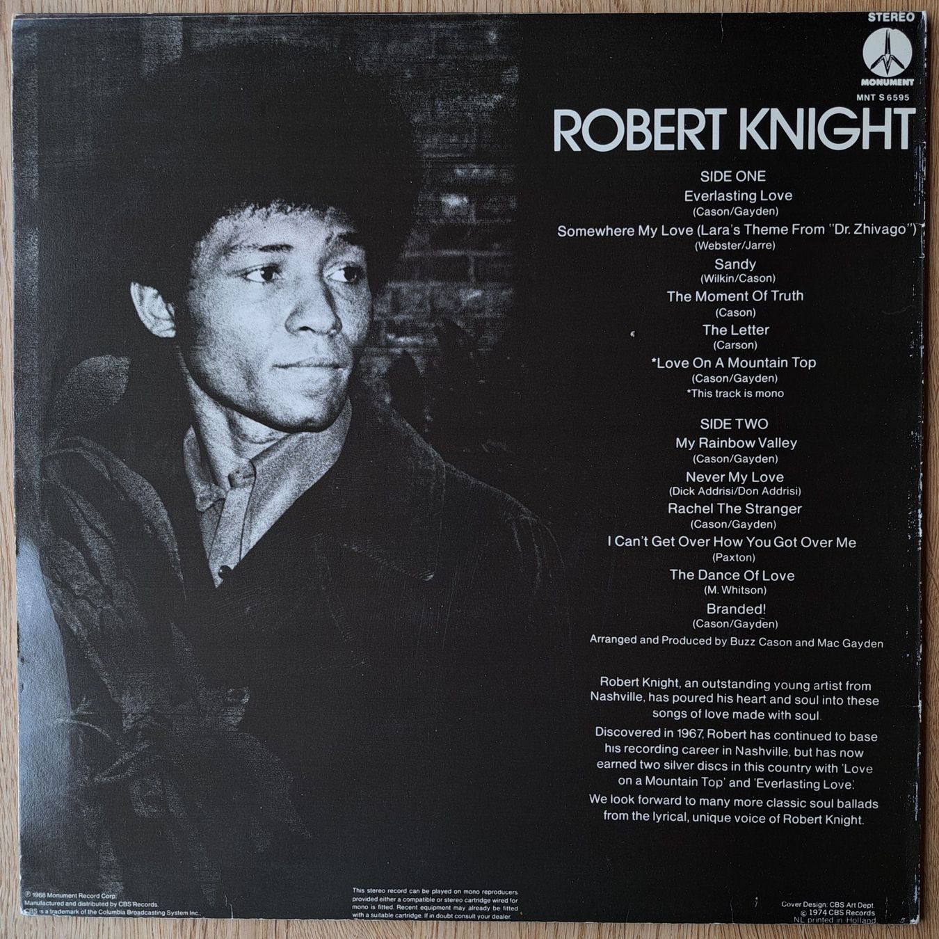 Dischi in vinile: Robert Knight - Love on a mountain top – Usato da Meggen venduto da Ricardokoch 1