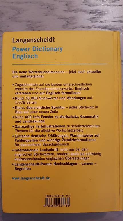 Libri: Englisch Langenscheidt Power Dictionary – Usato da Illnau venduto da Buechermaus 1