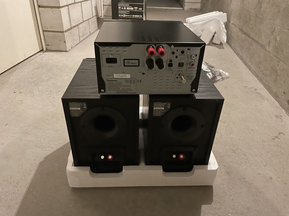 Chaîne Hi-Fi Panasonic SC-PMX94EG-K Noir | Radio DAB+/FM - 120W - Haut-parleurs Bass-Reflex