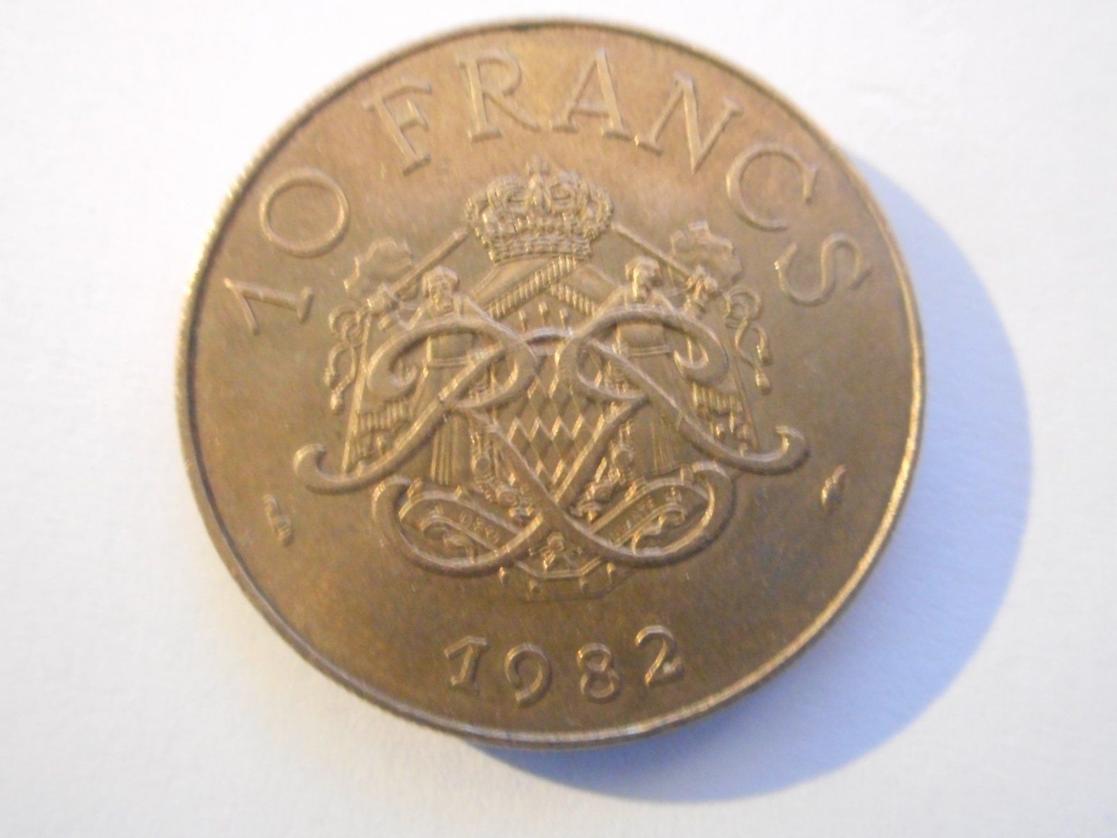 Alle Münzen: 1982    10  Francs   Monaco – Gebraucht aus Kriegstetten von pizlad2010