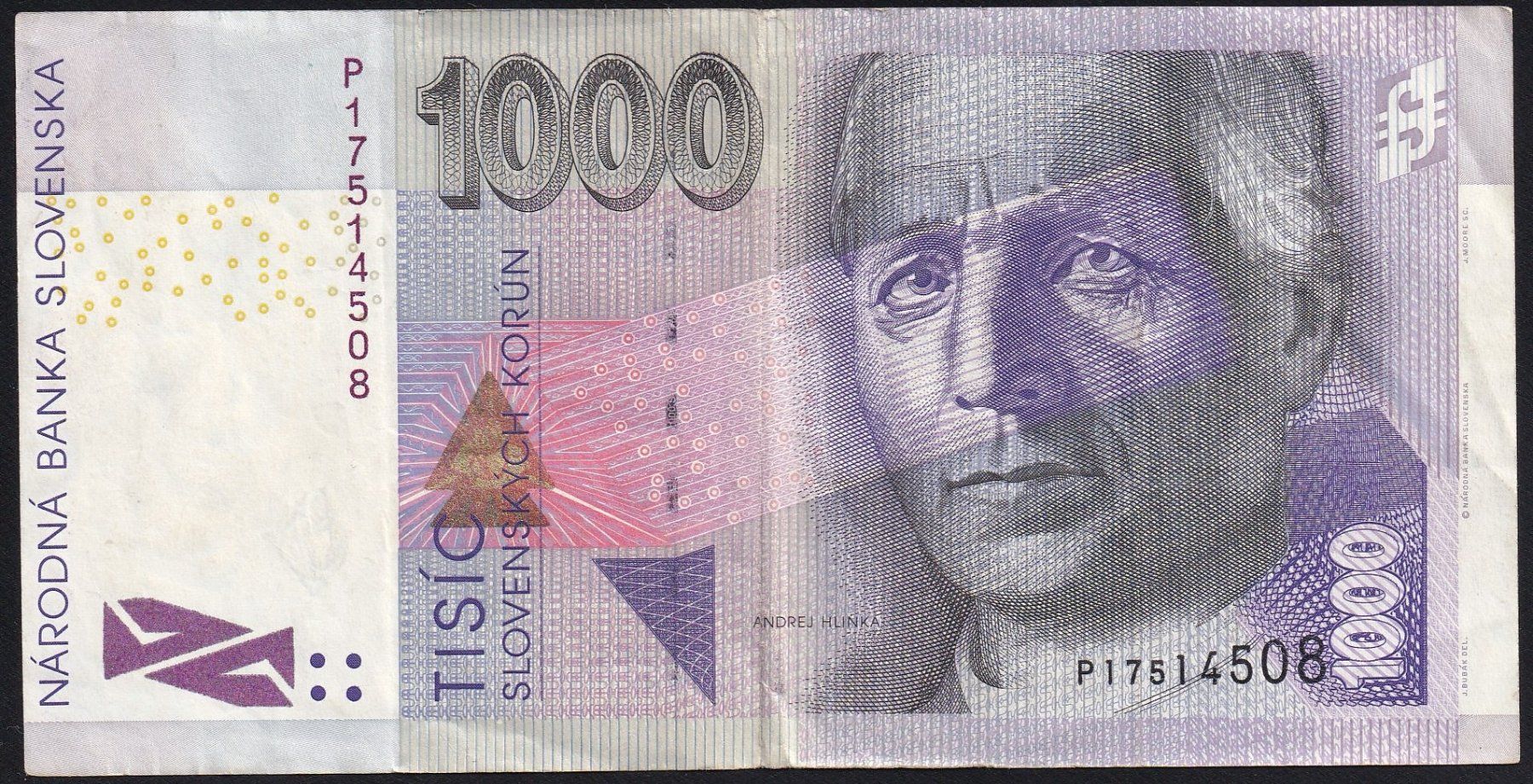 Banknoten: Slowakei 1000 Korun 1999 – Gebraucht aus Brugg AG von banknoten_muesli
