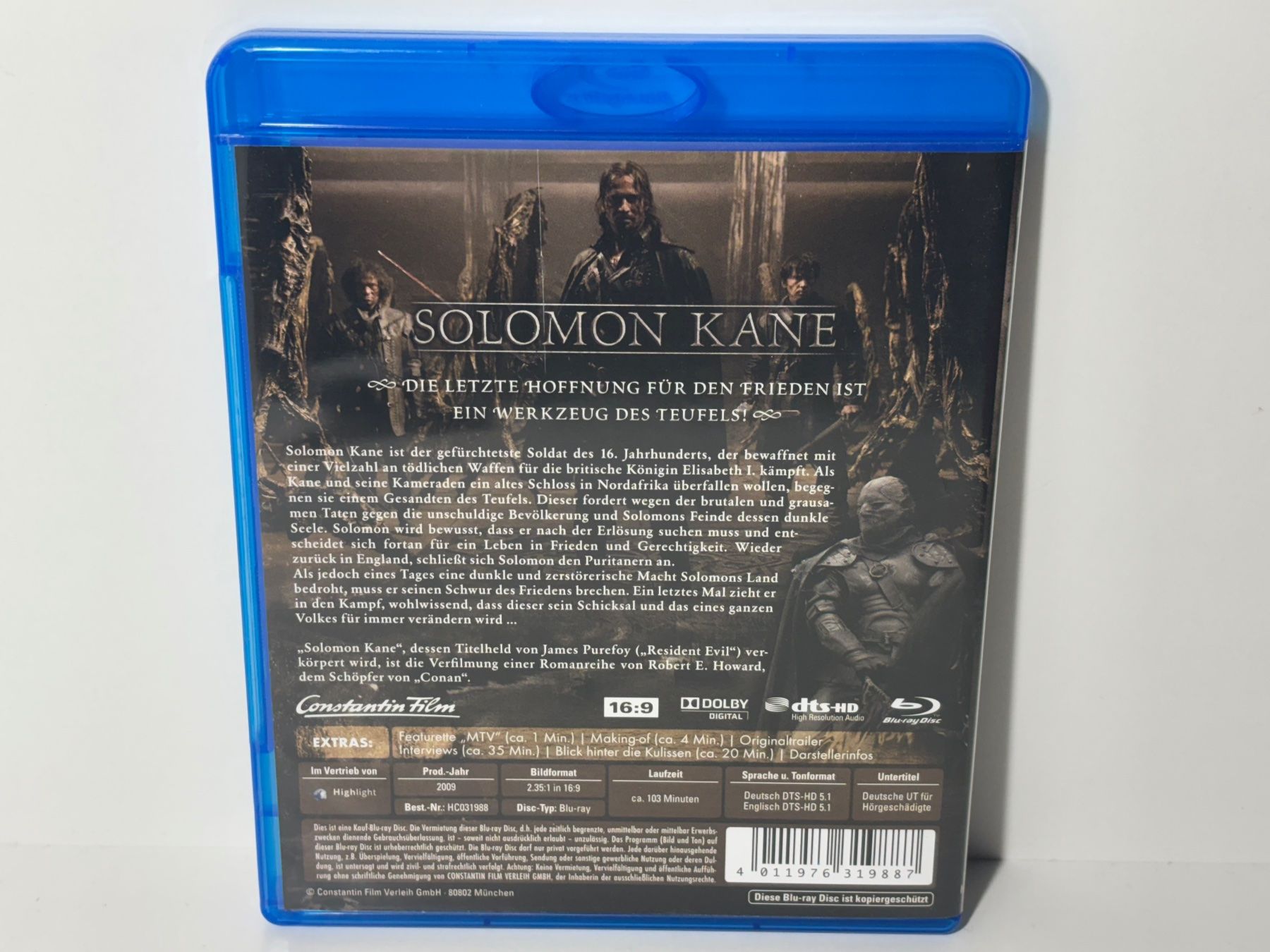 Tutti i DVDs: Solomon Kane Blu Ray – Usato da Wilderswil venduto da Sstriker 1