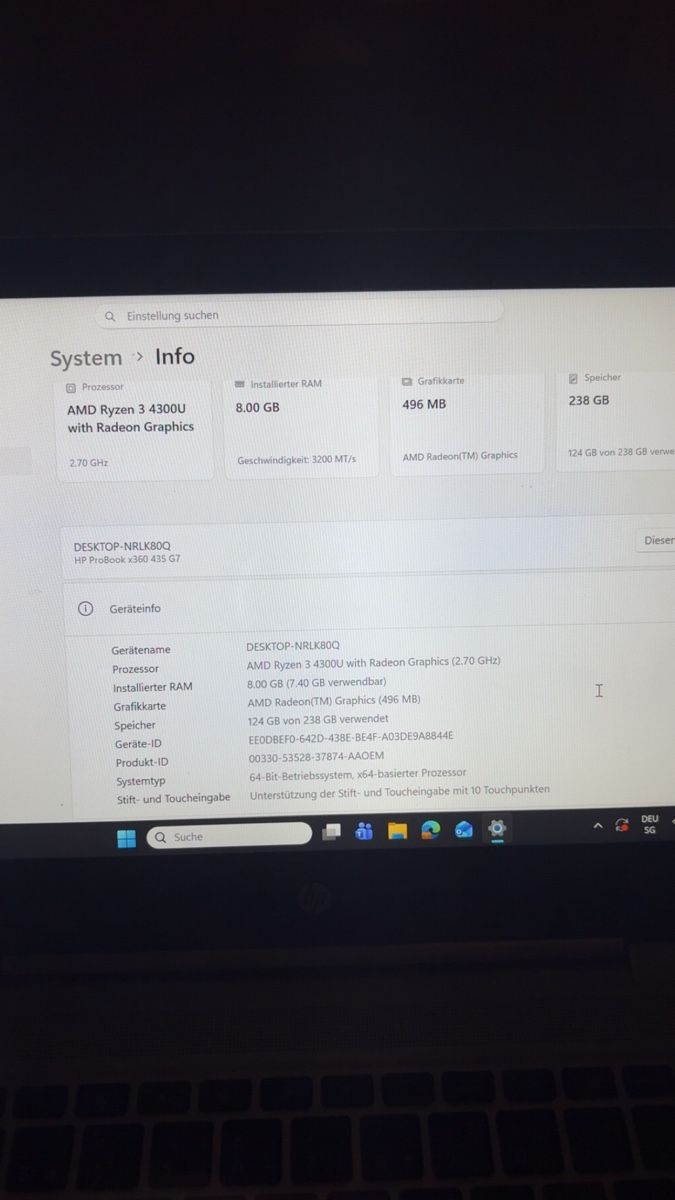 Notebooks: HP Probook x360 435 G7 – Gebraucht aus Heerbrugg von cas_jx6x 2
