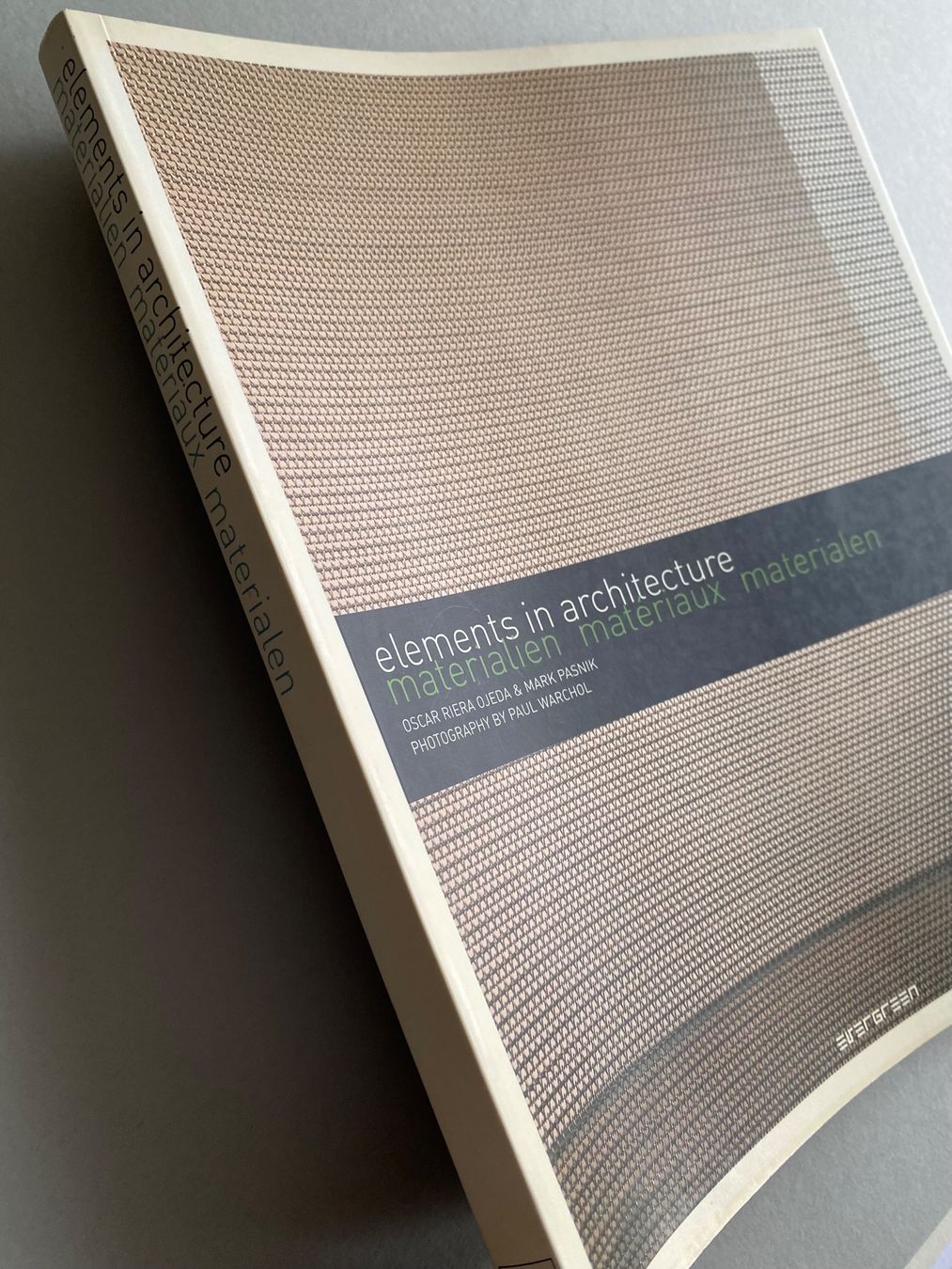 Libri: Architecture Book: Elements in Architecture, materials – Usato da Zürich venduto da lesgarcons 9