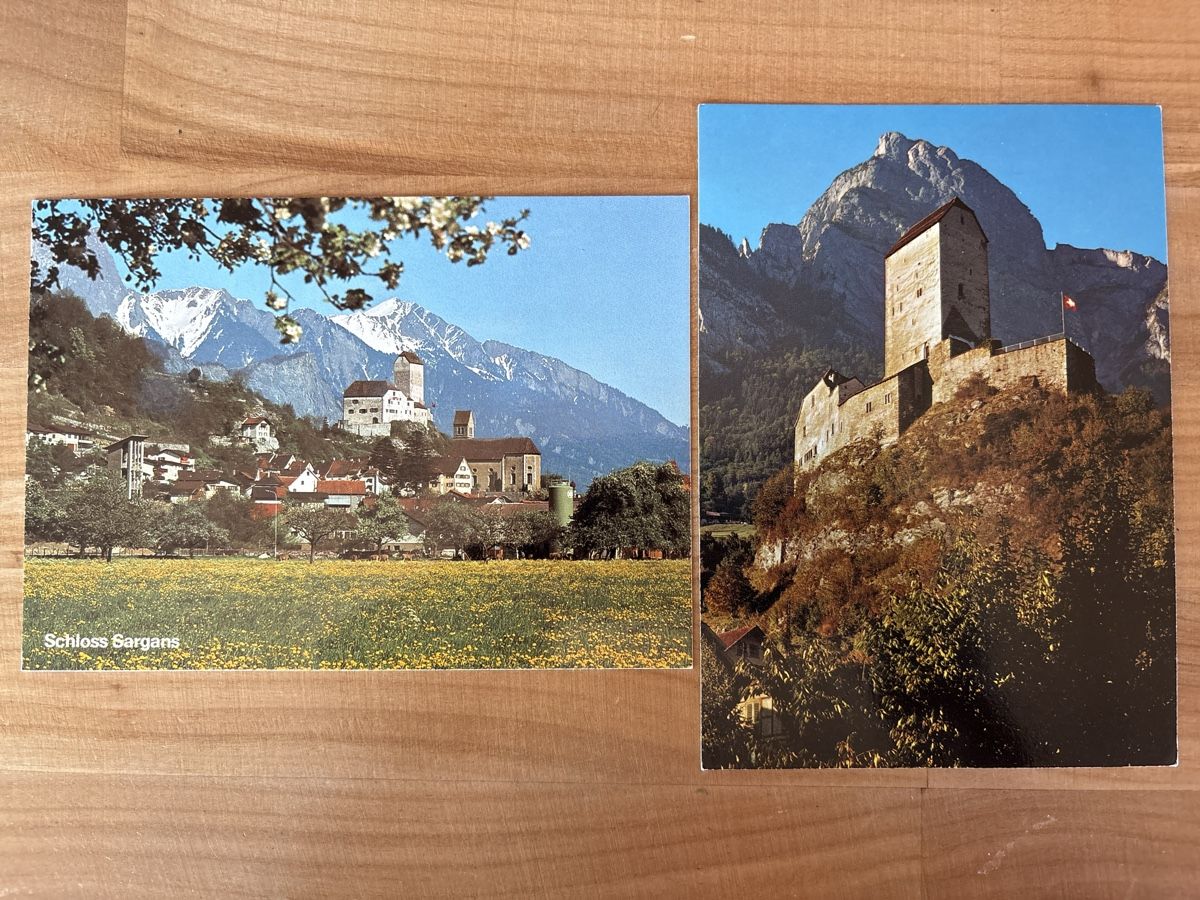 Ansichtskarten: AK von Schloss Sargans – Gebraucht aus Rümlang von Kartenpost1