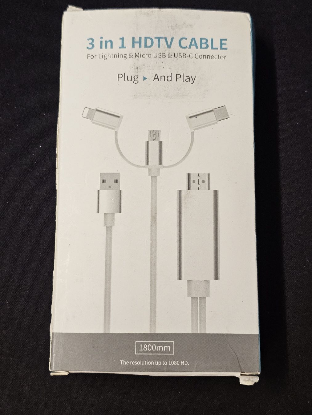 Unità & Adattatore: (1m) 3in1 USB C / Micro USB / Lightning auf HDMI 4K Adapter – Nuovo (secondo la descrizione) da Saas-Fee venduto da naciaa 3