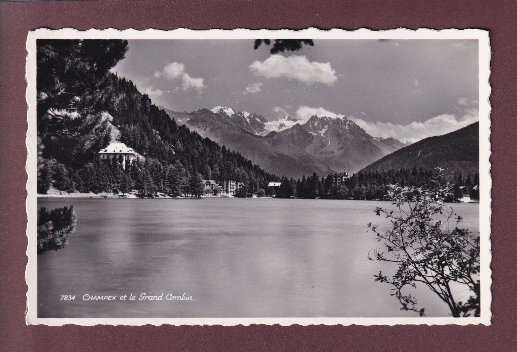 Cartoline postali: CHAMPEX - Grand Combin – Usato da Pully venduto da nicecards