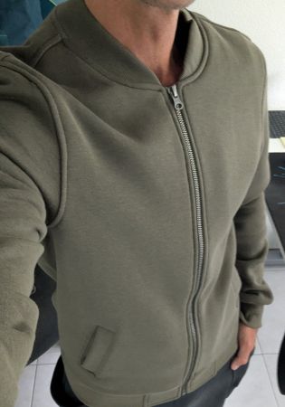 Indigo Übergangsjacke, Bomber Jacke, Fabrikneu. Gr. S