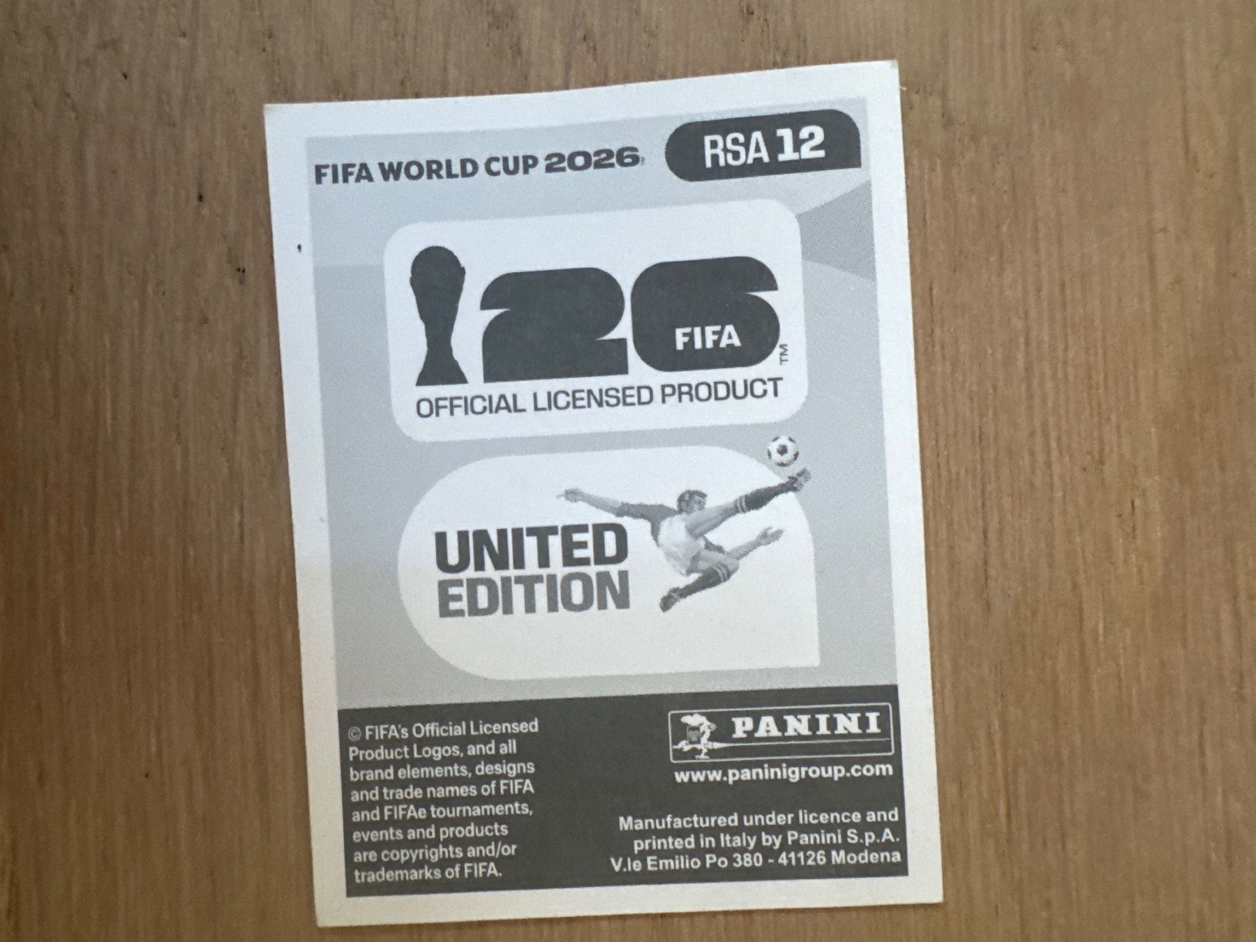 Panini Cartes à collectionner: Panini 2026 RSA 12 – D'occasion à Lausanne par FabienA 1