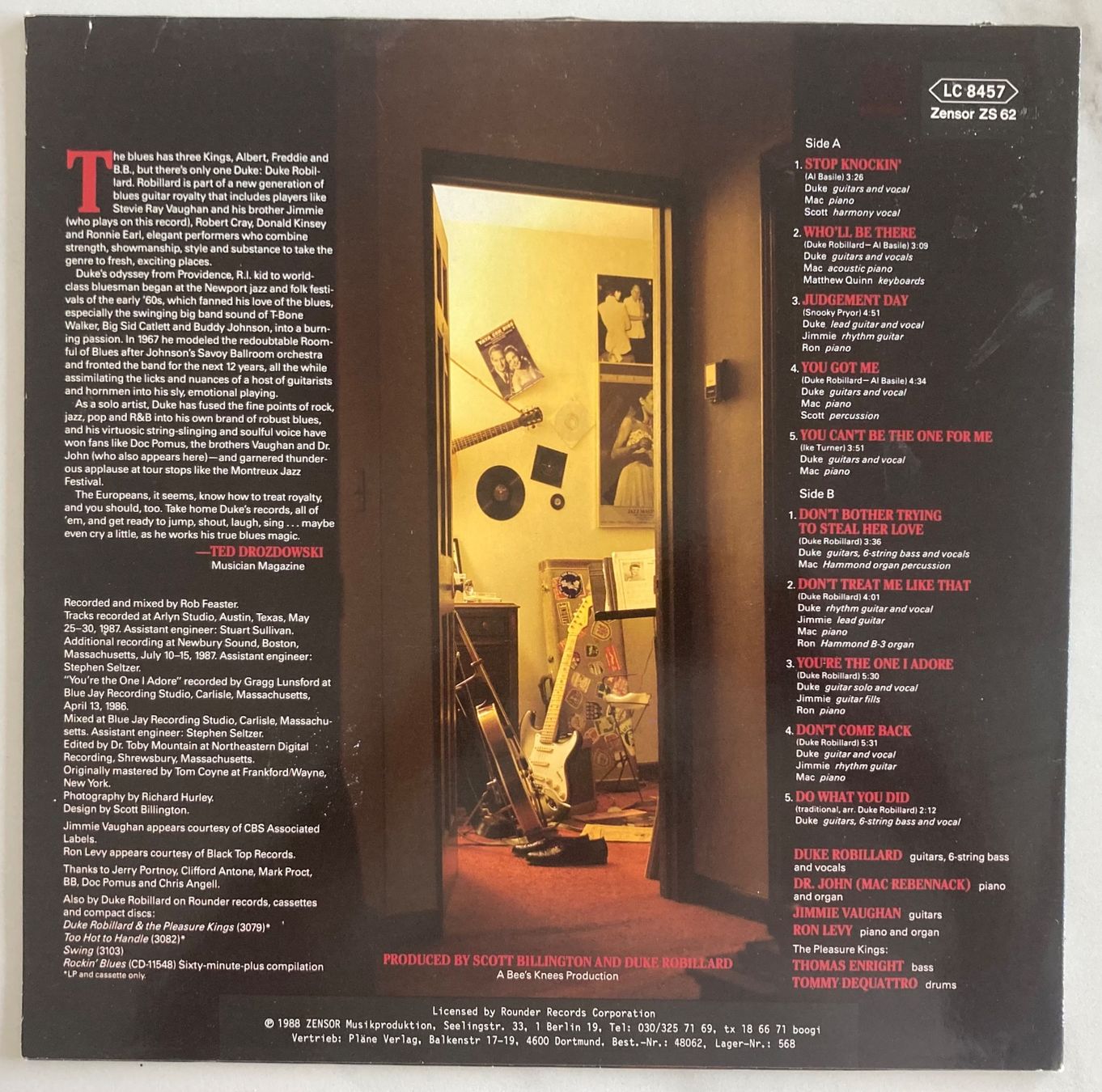 Vinyles: DUKE ROBILLARD - YOU GOTME – D'occasion à Poliez-Pittet par Newtown-Records 1