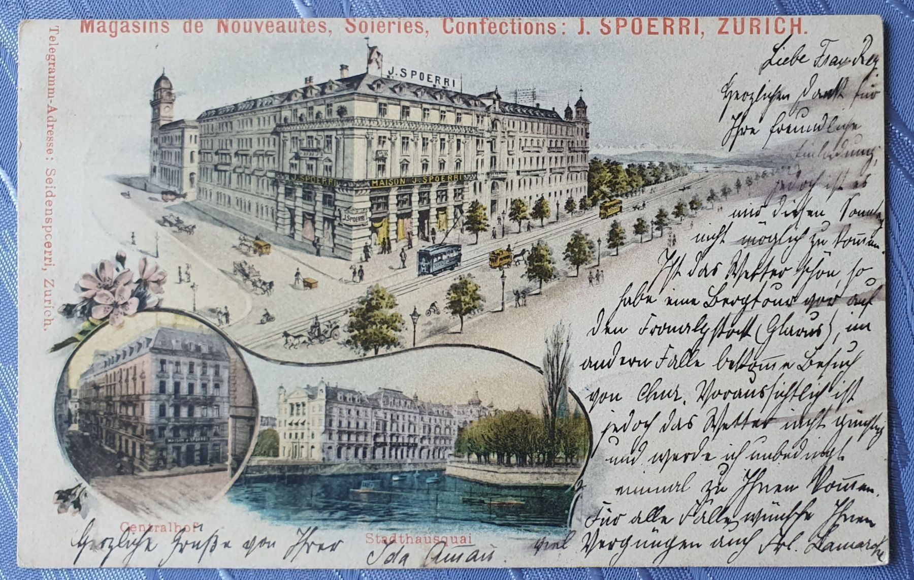Ansichtskarten: Zürich  - J.SPOERRI 1900, TOP – Gebraucht aus Kreuzlingen von Rschweiz1