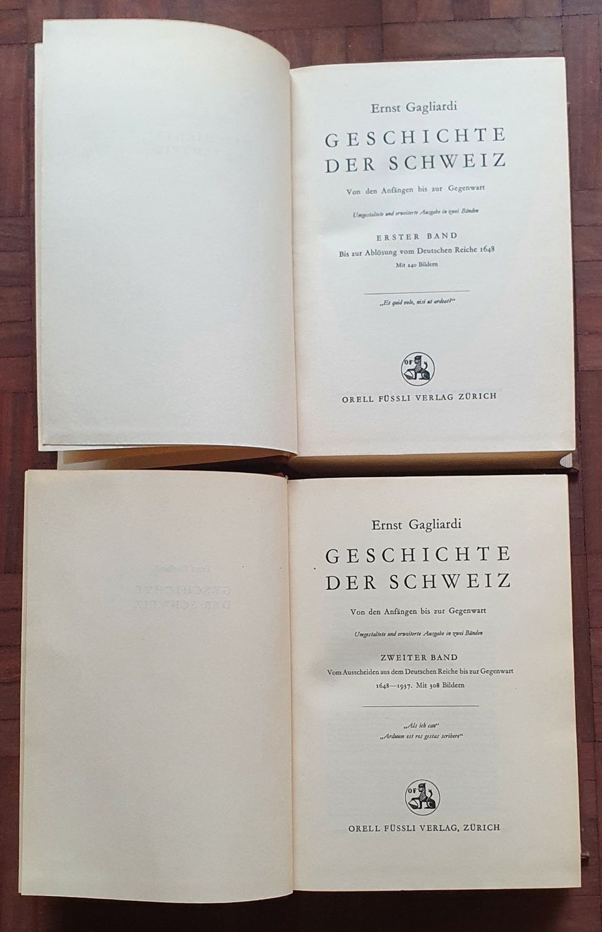 Libri: 2 Bücher  - Geschichte der Schweiz, Ernst Gagliardi – Usato da Kreuzlingen venduto da Rschweiz1 2