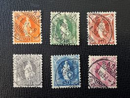 Stehende Helvetia 1891-1898, KZ Typ C, gestempelt
