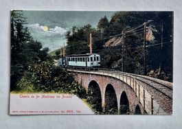 Chemin de Fer Montreux les Avants - Viadukt - Mondschein