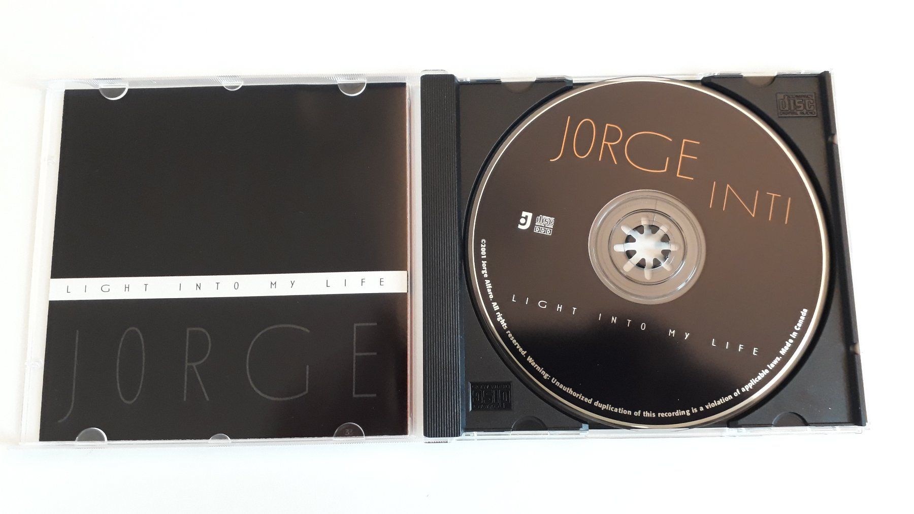 CDs: Jorge Inti - Light Into My Life – D'occasion à Stäfa par Supertramp73 2