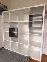 IKEA KALLAX Raumteiler / Regal 147x147 cm mit Einsätzen